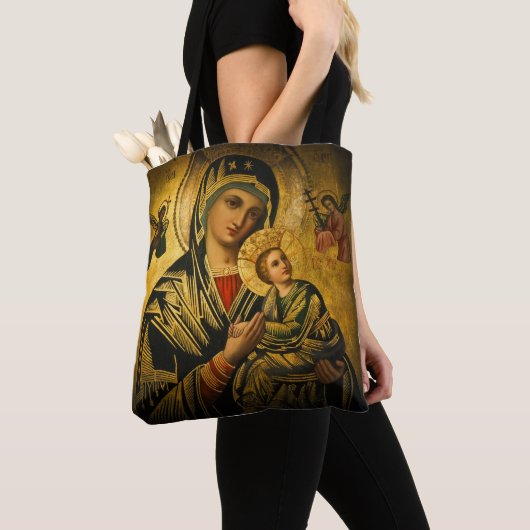 Onze Dame van Perpetual Help Tote Bag (Dichtbij)