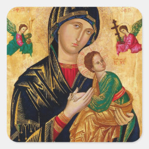 Onze Dame van Perpetual Help Vierkante Sticker