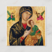 Onze Dame van Perpetual Help Vierkante Visitekaartje (Voorkant)
