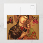 Onze Dame van Perpetual Hulp Originele Versie Briefkaart (Voorkant / Achterkant)