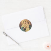 Onze dame van Schoenstatt Maagd Mary Jesus Ronde Sticker (Envelop)