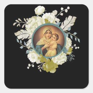Onze dame van Schoenstatt Mater Admirabilis Blesse Vierkante Sticker