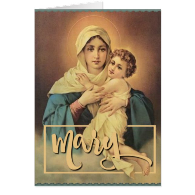 Onze dame van Schoenstatt met Baby Jesus (Voorkant)