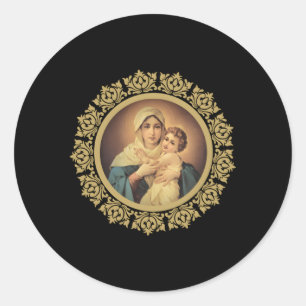 Onze dame van Schoenstatt moeder Thrice Admirable Ronde Sticker