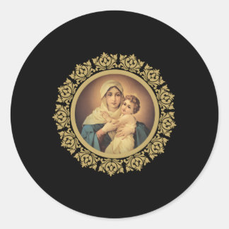 Onze dame van Schoenstatt moeder Thrice Admirable Ronde Sticker