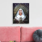 Onze dame van Sorrows Canvas Afdruk (Insitu (Woonkamer))