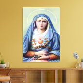 Onze dame van Sorrows Canvas Afdruk (Insitu (Woonkamer))