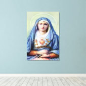 Onze dame van Sorrows Canvas Afdruk (Insitu (Houten vloer))