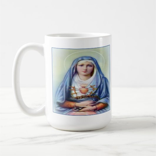 Onze dame van Sorrows Koffiemok (Links)