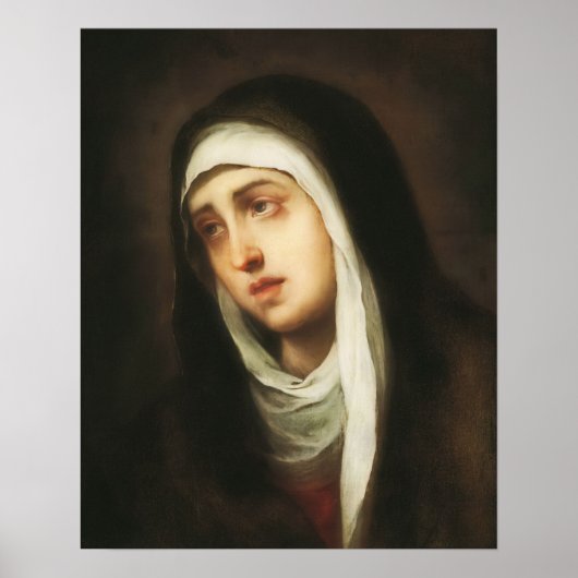 Onze dame van Sorrows Virgin Mary Dolorosa Poster (Voorkant)