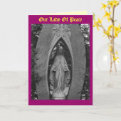 Onze Dame van Vrede Kaart (Gele Bloem)