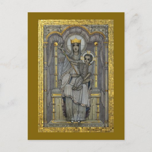 Onze dame van Walsingham Briefkaart (Voorkant)