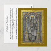 Onze dame van Walsingham Briefkaart (Voorkant / Achterkant)