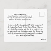 Onze dame van Walsingham Briefkaart (Achterkant)