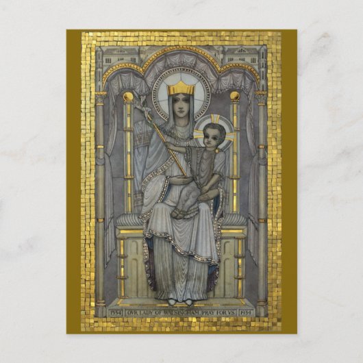 Onze dame van Walsingham Briefkaart (Voorkant)