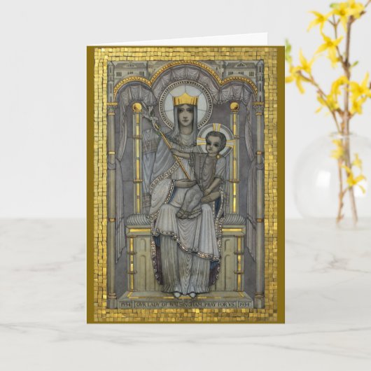 Onze dame van Walsingham Kaart (Gele Bloem)