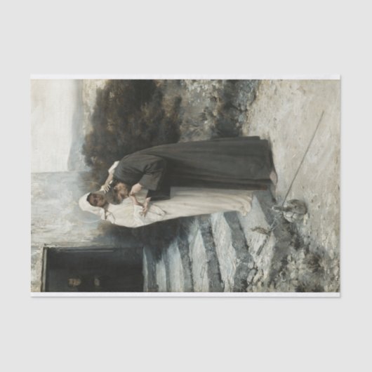 Onze dame zegt 'Farewell' tegen Christus door Stac Tissuepapier (Voorkant)