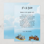 Onze dankbaarheid bedankkaart (Voorkant / Achterkant)