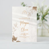 Onze date met vreugde، huwelijksuitnodiging (Staand voorkant)