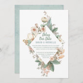 Onze datum uitstellen | Corona Virus Uitstel | Tro Aankondiging (Voorkant / Achterkant)