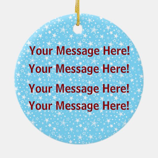 Onze derde kerst keramisch ornament (Achterkant)