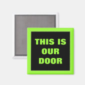 Onze Deur Algemene Stateroom Deur Marker Magneet (Voorkant / Achterkant)