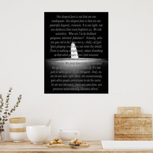 Onze diepe angst poster (Keuken)