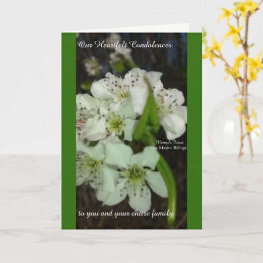 Onze Diepe Deelneming Kaart (Gele Bloem)