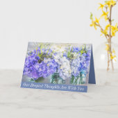 Onze diepste gedachten gaan uit naar uw Hydrangeas Kaart (Gele Bloem)