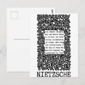 Onze diepste INSIGHTS citaat van Nietzsche Briefkaart (Voorkant / Achterkant)