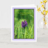 Onze diepste medeleven met uw verlies Wenskaart Kaart (Gele Bloem)