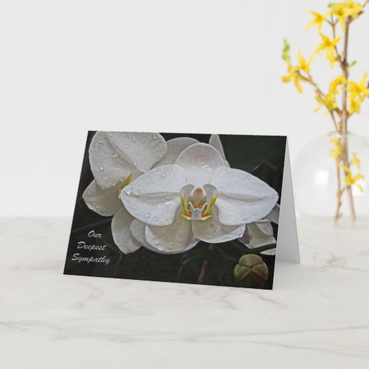 Onze diepste sympathie kaart (Gele Bloem)