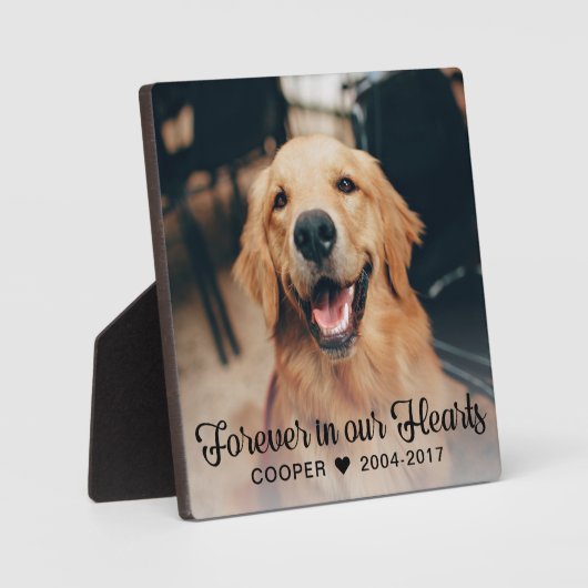 Onze dierbare herinnering Huisdier Herdenkingsfoto Fotoplaat (Voorkant)
