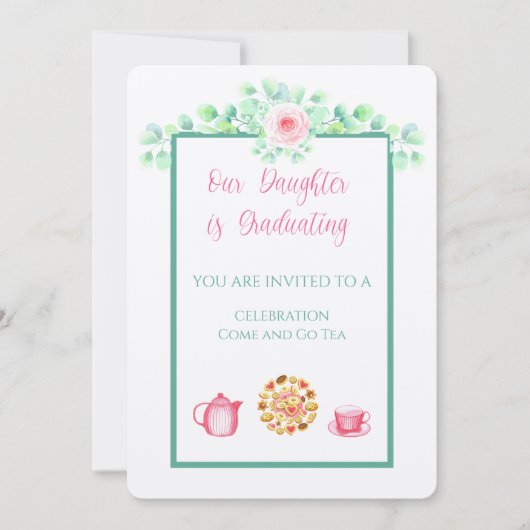 Onze dochter studeert linen af kaart (Voorkant)