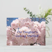 Onze dochter wordt getrouwd. Sparen de Kaart van d (Staand voorkant)
