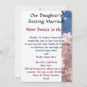 Onze dochter wordt getrouwd. Sparen de Kaart van d (Achterkant)