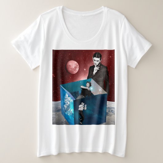Onze doos van angsten grote maat t-shirt (Design voorkant)