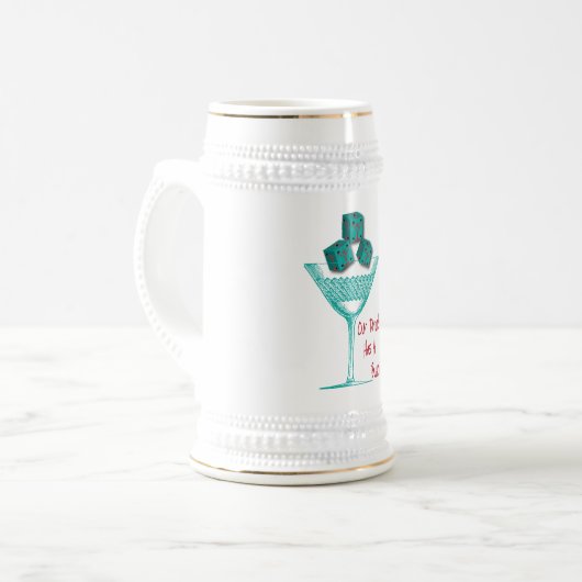 Onze Drink club heeft een Bunco probleem Bierpul (Voorkant links)