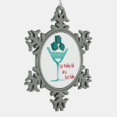Onze Drink club heeft een Bunco probleemorganisati Tin Sneeuwvlok Ornament (Links)