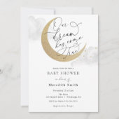 Onze droom is uitgekomen Maan en Sterren Baby Kaart (Voorkant)