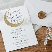 Onze droom is uitgekomen Maan en Sterren Baby Kaart