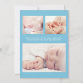 Onze droom komt uit True Photo Sweet Blue Boy Birt Aankondiging (Achterkant)