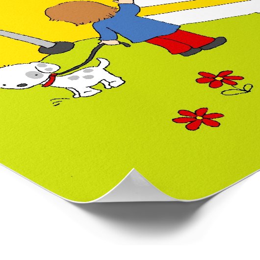 Onze drukke straat poster (Hoek)