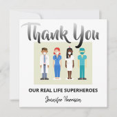 Onze echte superhelden | appreciatie bedankkaart (Voorkant)