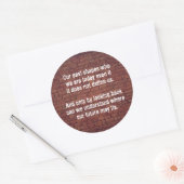 Onze eerdere offerte ronde sticker (Envelop)