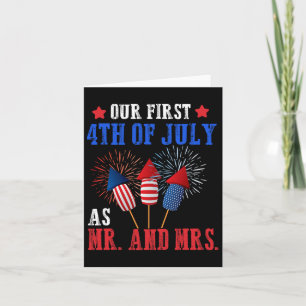 Onze eerste 4 juli als Mr Mrs Patriot koppel Echtg Kaart
