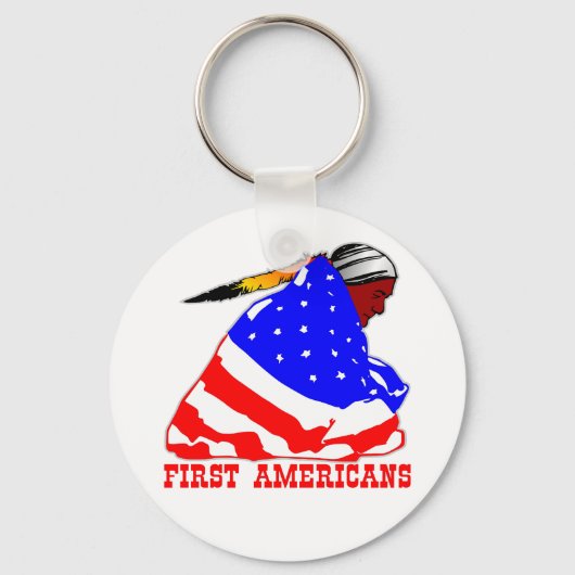 Onze eerste Amerikanen Sleutelhanger (Voorkant)