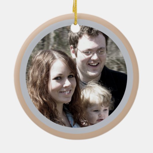 Onze eerste Chrismukkah Tree Menorah Keepomwille F Keramisch Ornament (Achterkant)