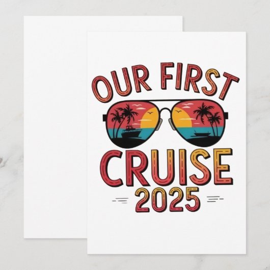 Onze eerste cruise 2025 zomerreis matching aankondiging (Voorkant / Achterkant)