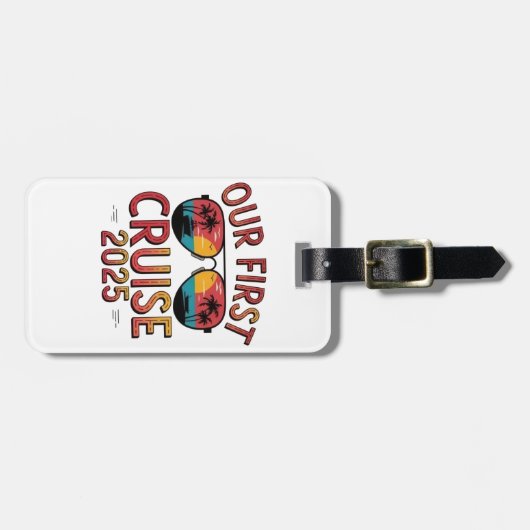 Onze eerste cruise 2025 zomerreis matching bagagelabel (Voorkant horizontaal)